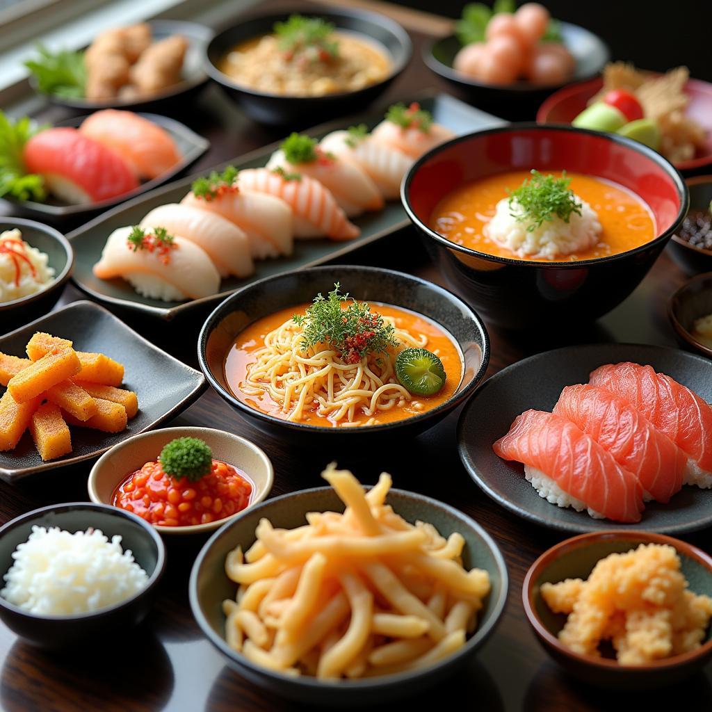 A Variety of Japanese Culinary Delights