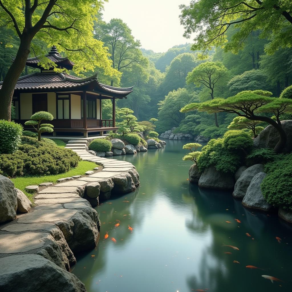 Japanese Garden and Meditation Music