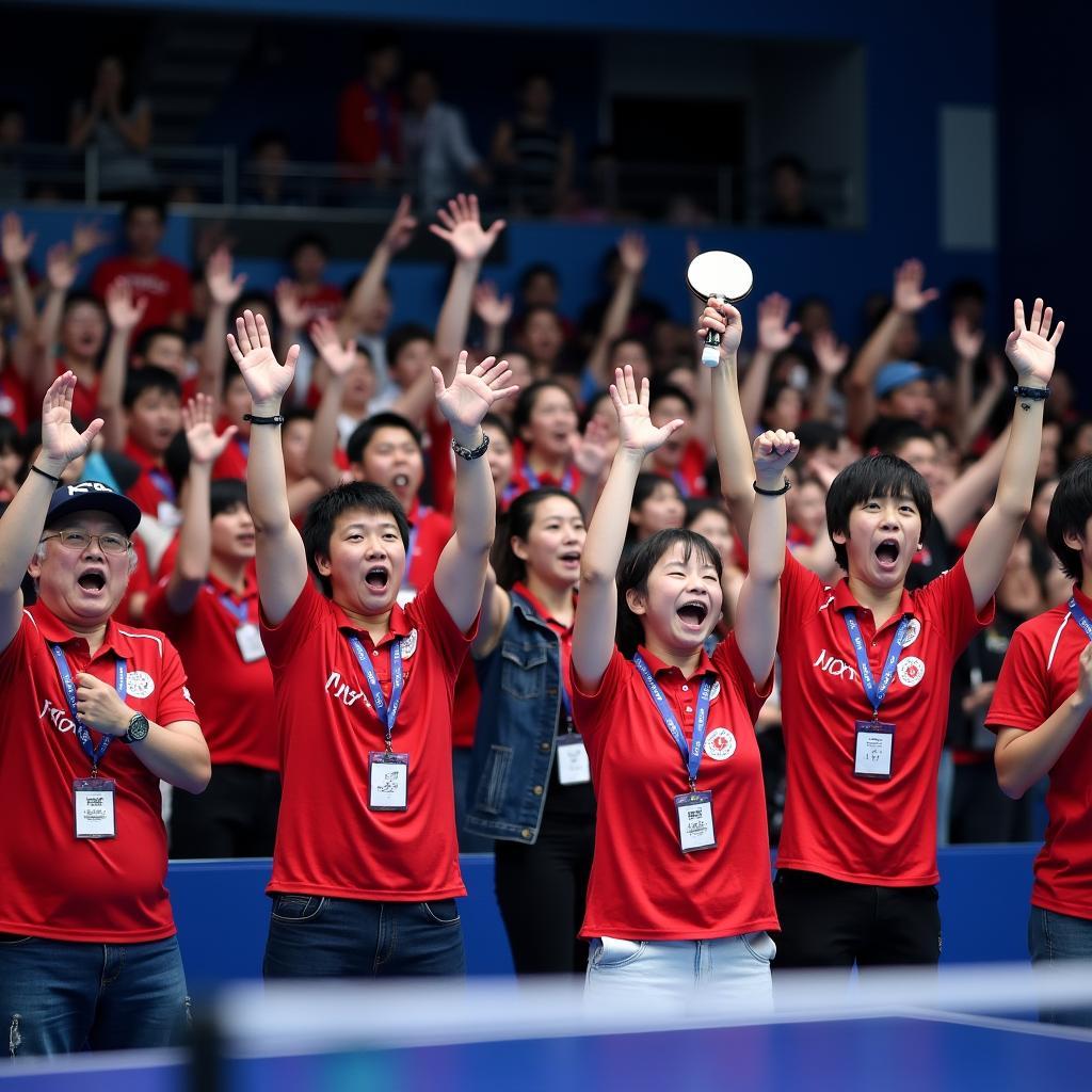 Japanese Table Tennis Enthusiasts at the ITTF World Tour 2020