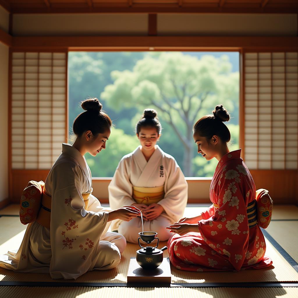 Japanese Tea Ceremony and Cultural Exchange