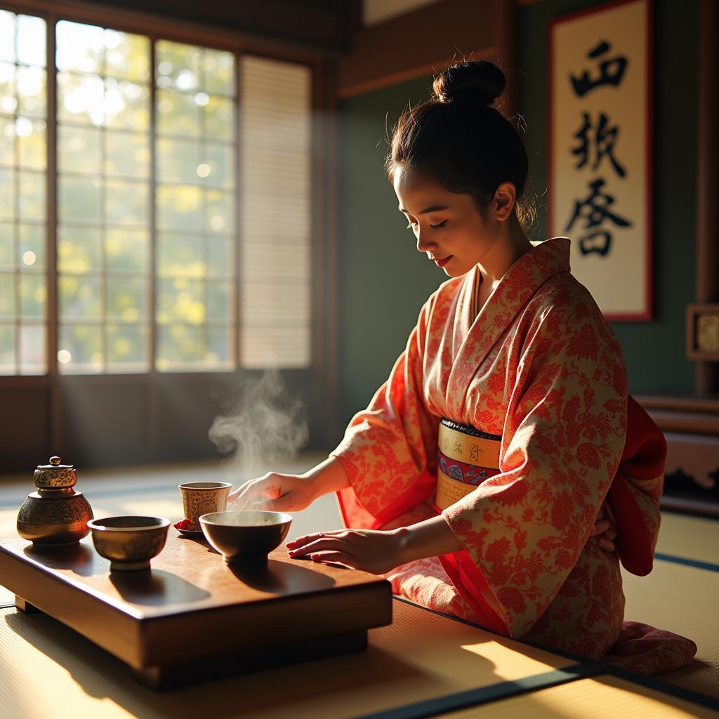 Traditional Japanese Tea Ceremony in Kyoto