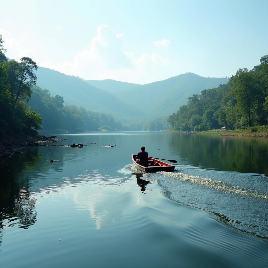 Boating on Kodai Lake