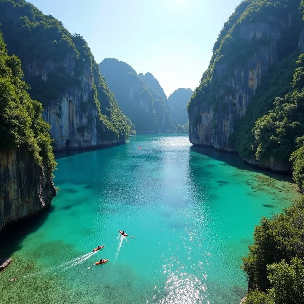 Koh Hong Lagoon in Krabi, Thailand