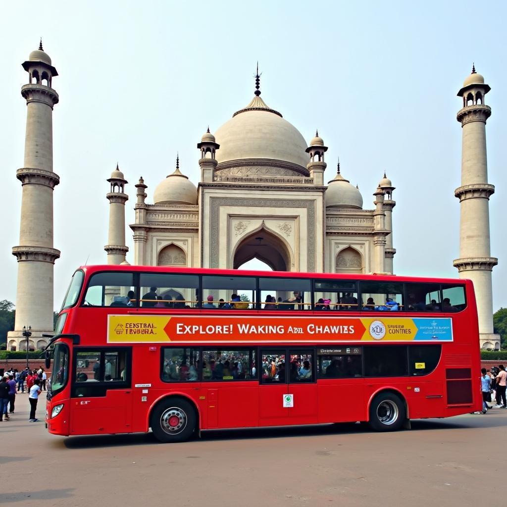 Kolkata City Tour Bus at Victoria Memorial