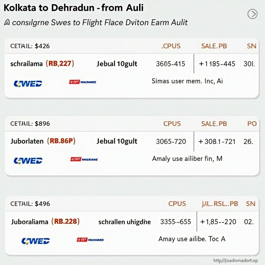 Kolkata to Auli Flight Options