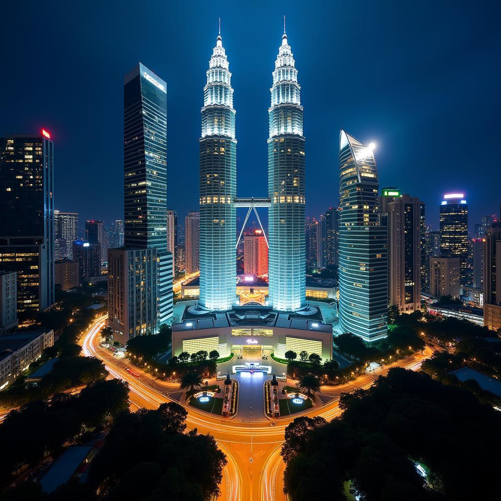 Kuala Lumpur Cityscape at Night