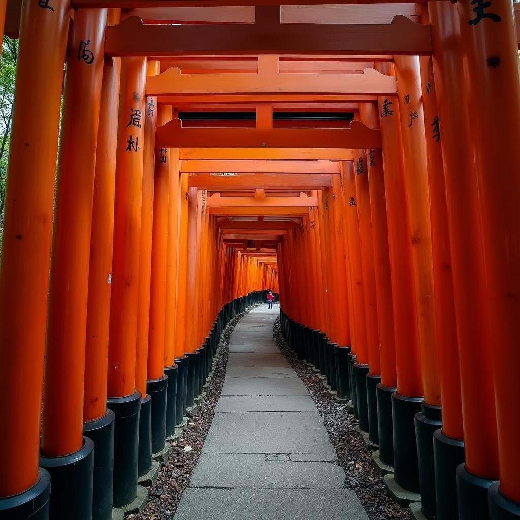 Kyoto Fushimi Inari Shrine Torii Gates