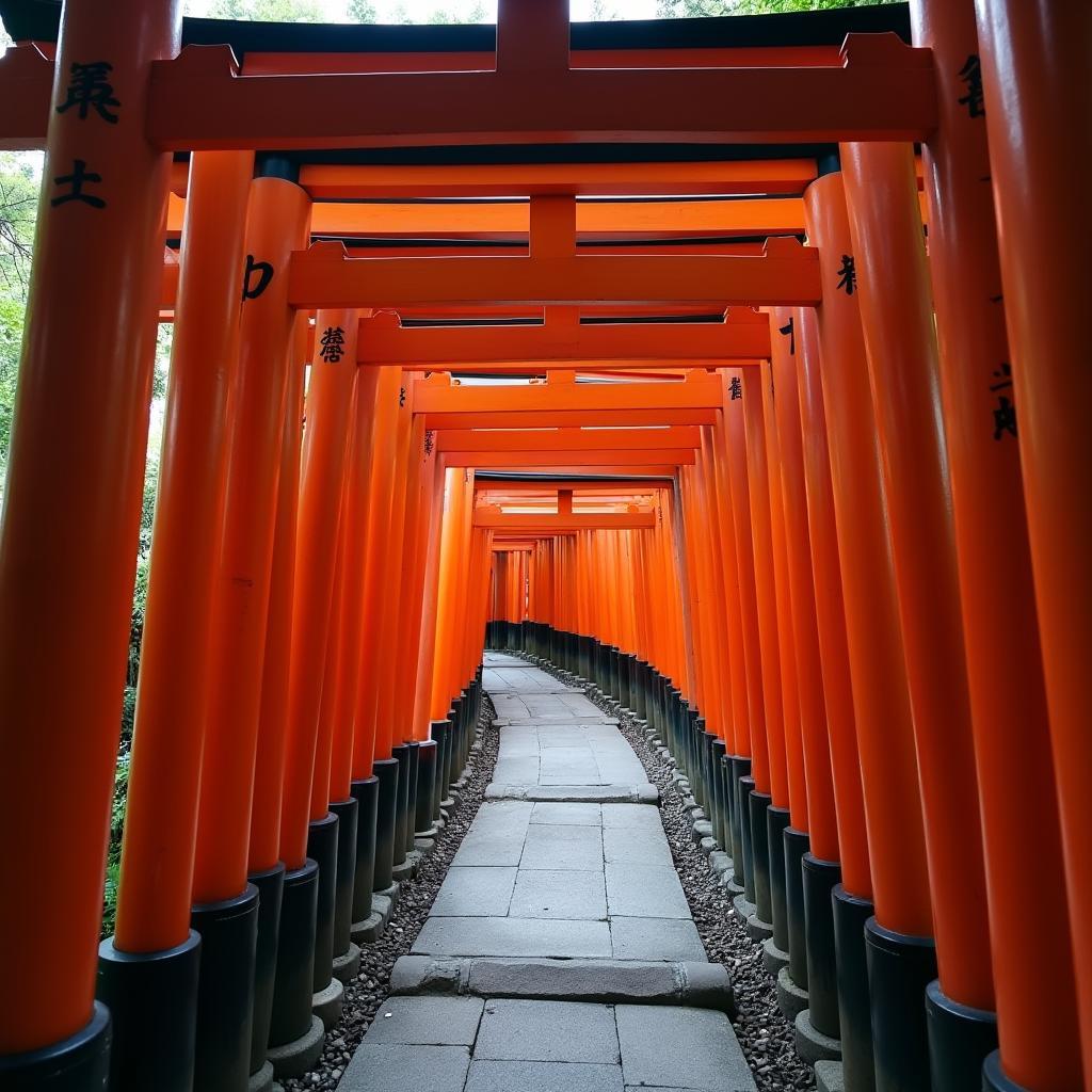 Kyoto's Fushimi Inari Shrine: A Path of Red Torii Gates