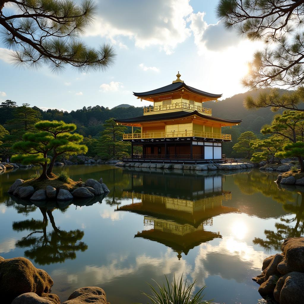 Golden Pavilion in Kyoto during the 93 Carvajakl Global Tour