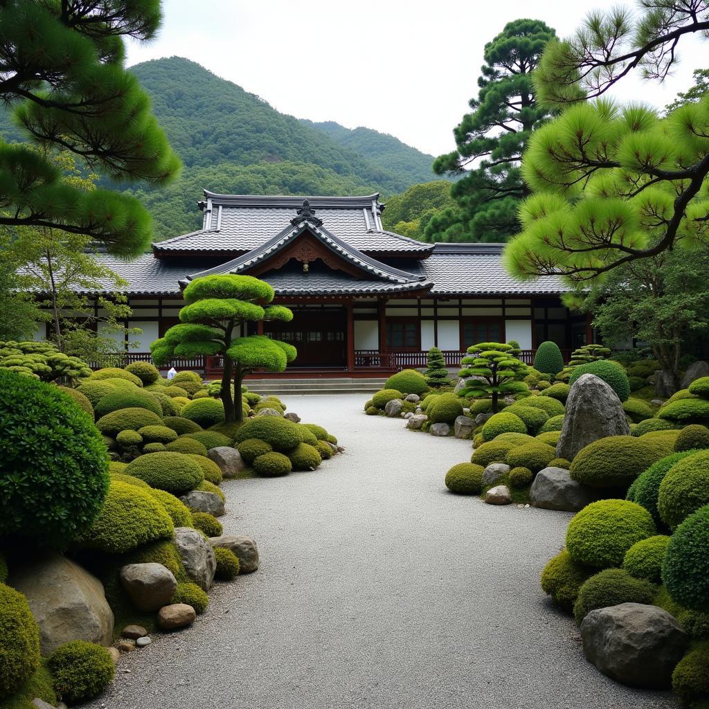 Tranquil Kyoto Temple Garden