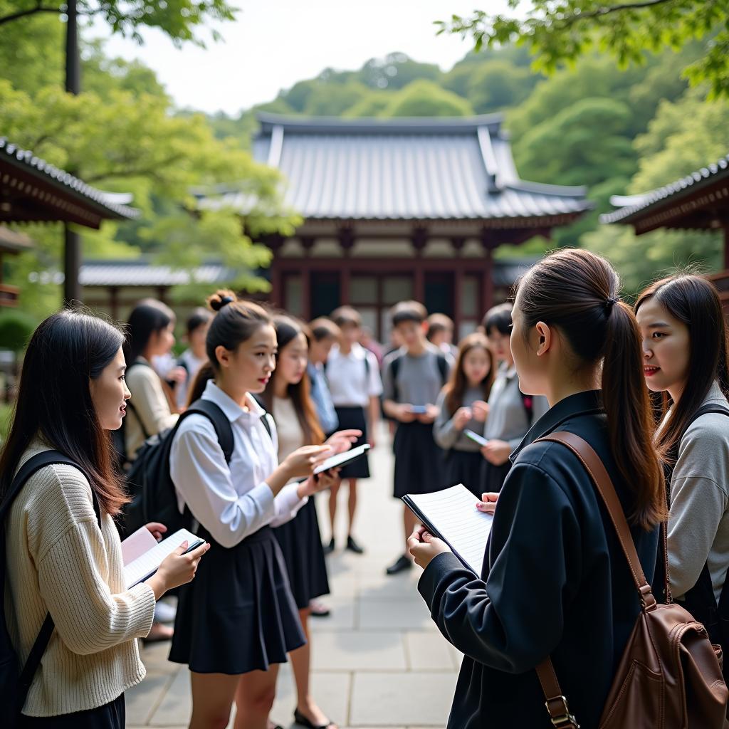 Kyoto Temple Learning Tour Experience