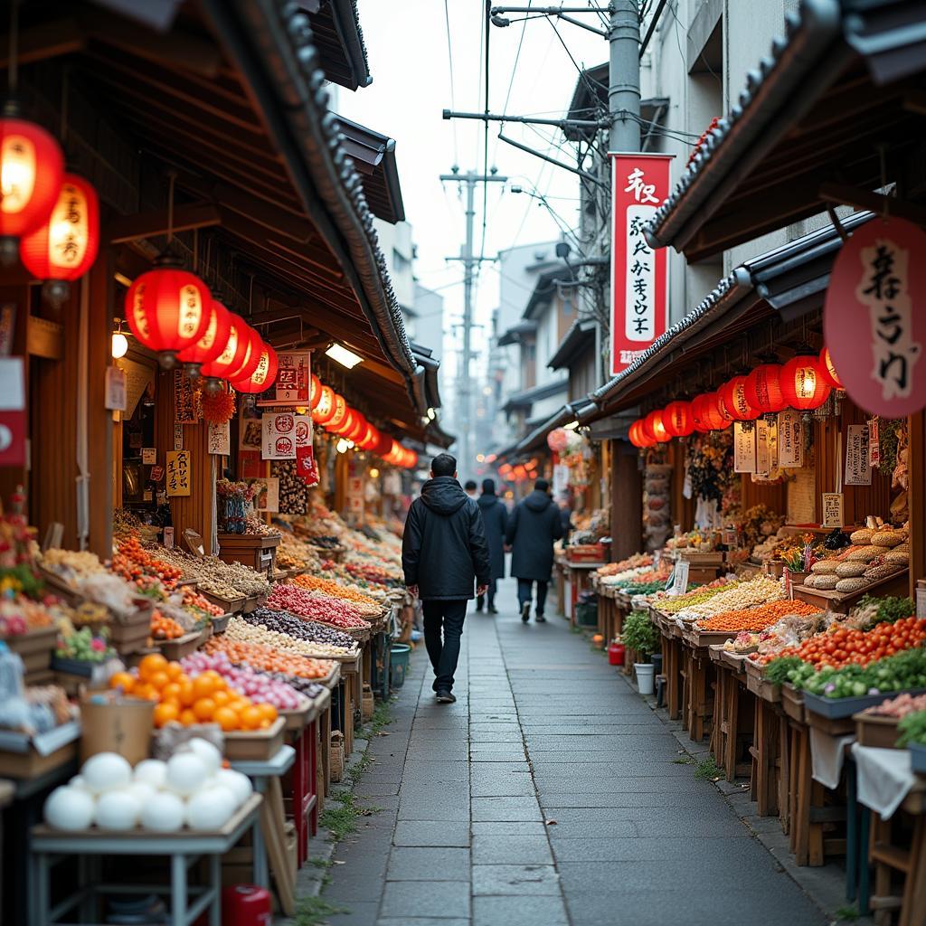 Exploring local Japanese markets and hidden gems