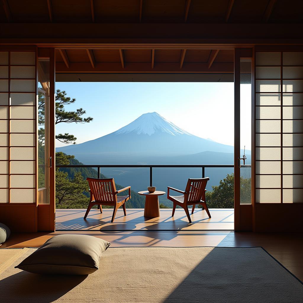 Luxury Ryokan with Mount Fuji View