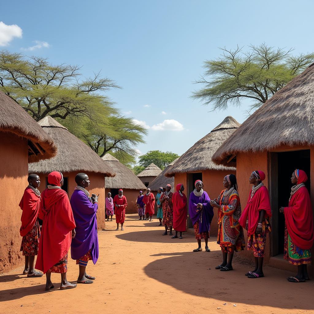 Maasai Village in Amboseli