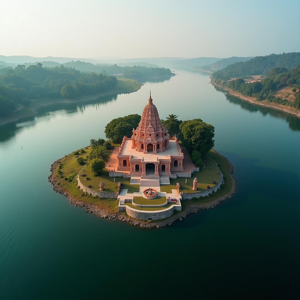 Omkareshwar Temple Narmada River