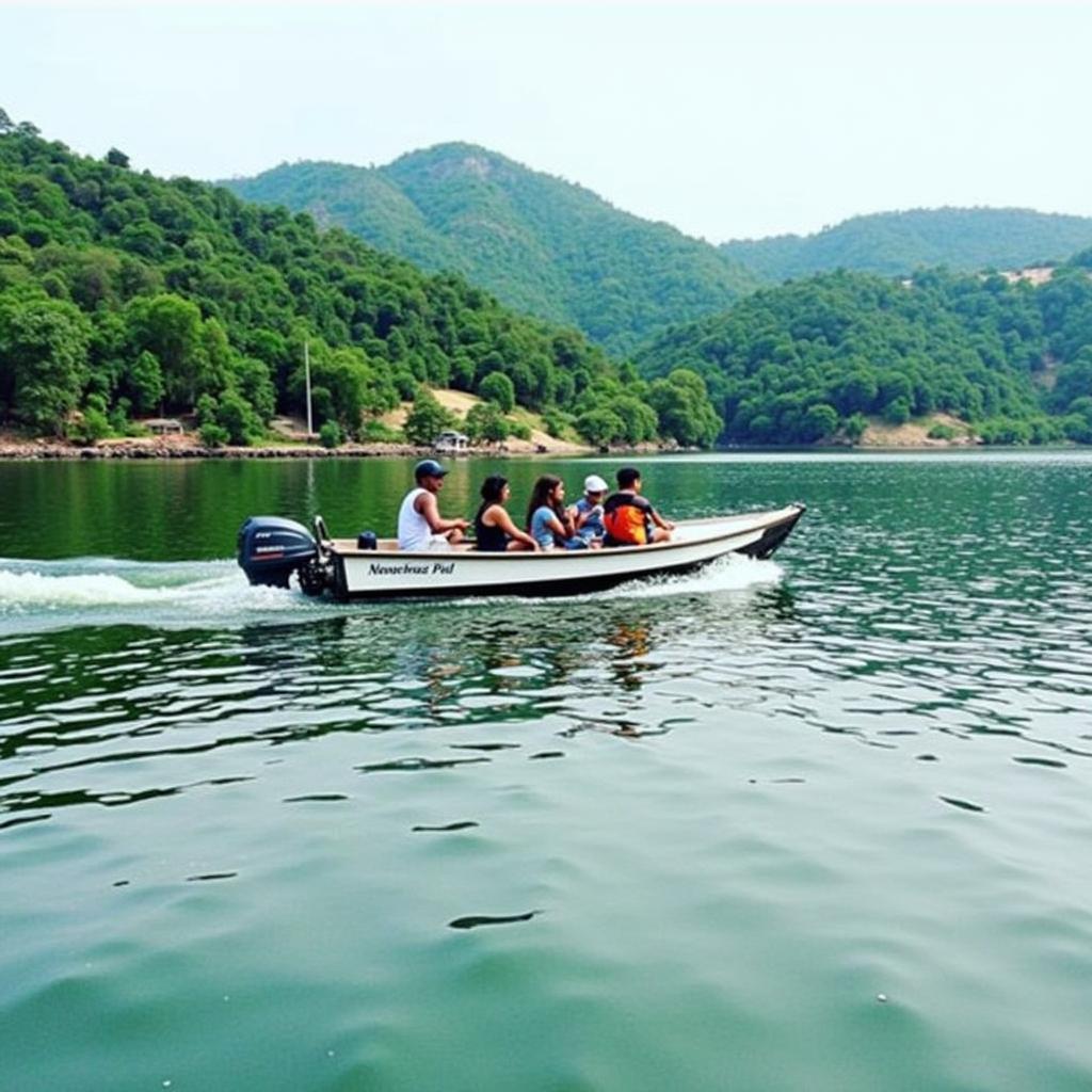 Boating on Venna Lake