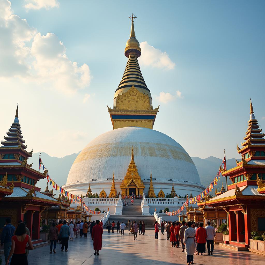 Mahabodhi Temple in Buddha Gaya, India