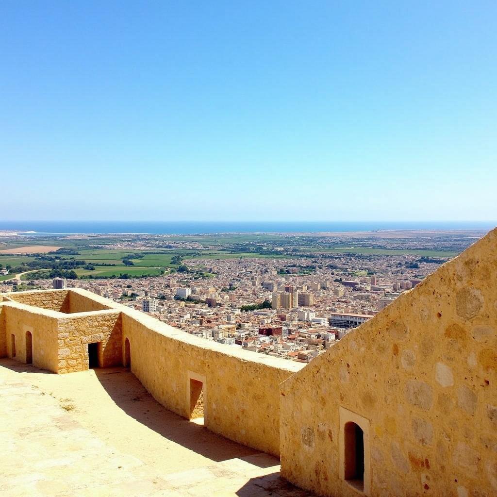 Panoramic view from the Mdina city walls