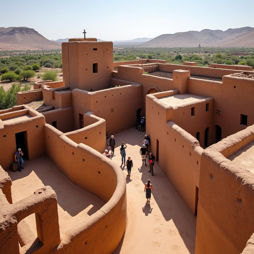 Exploring Ait Benhaddou on Marrakech to Fez Tour