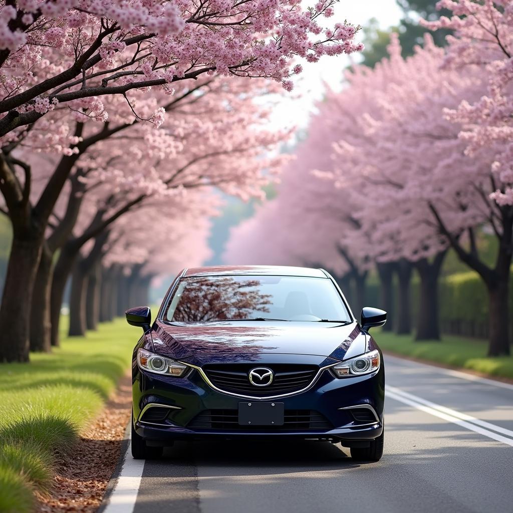 Mazda6 i Touring Plus under Cherry Blossoms