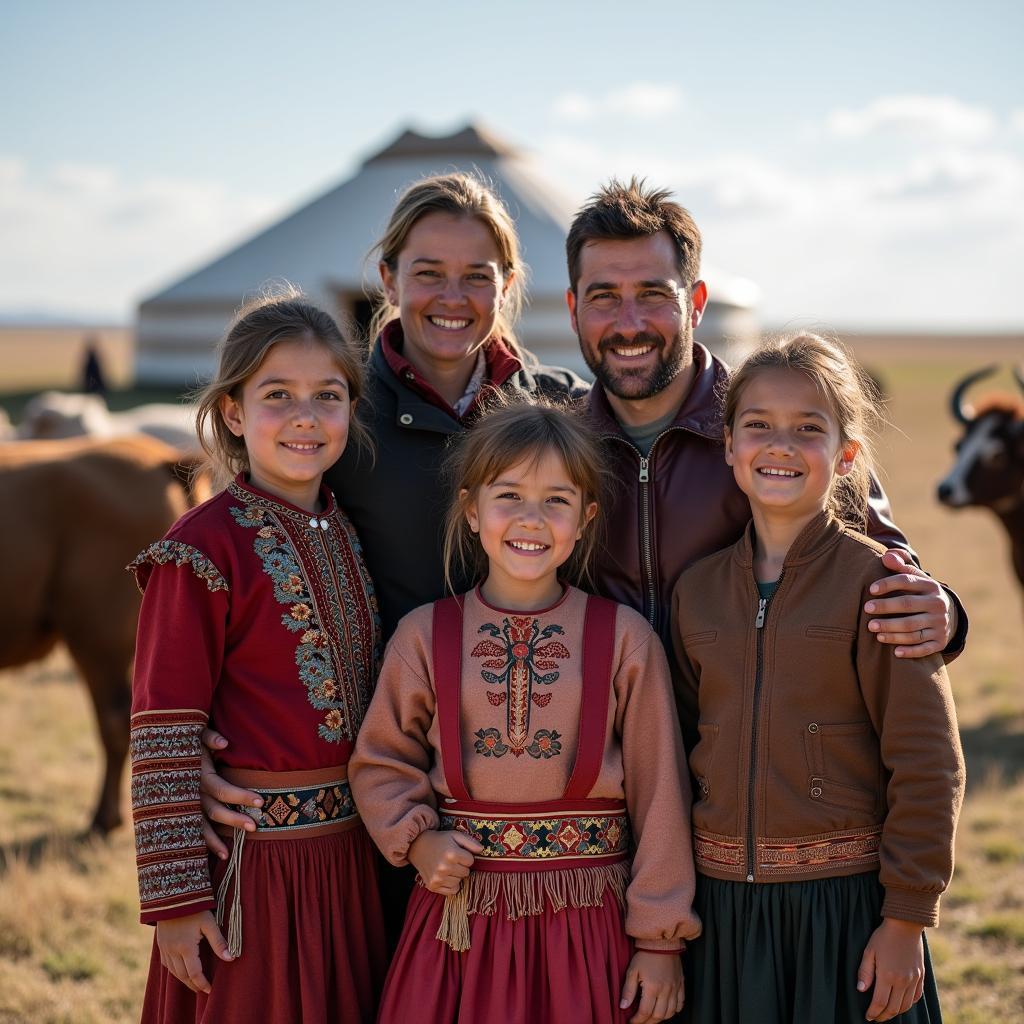 Capturing Nomadic Family Portrait in Mongolia