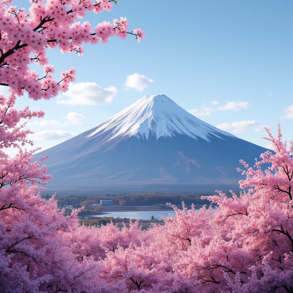 Mount Fuji during Cherry Blossom Season