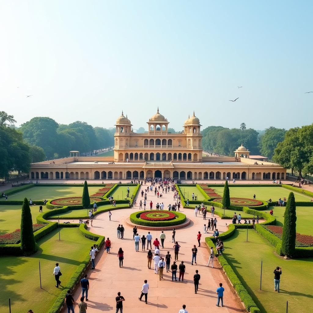 Exploring the Hazarduari Palace on a 2-day tour near Kolkata