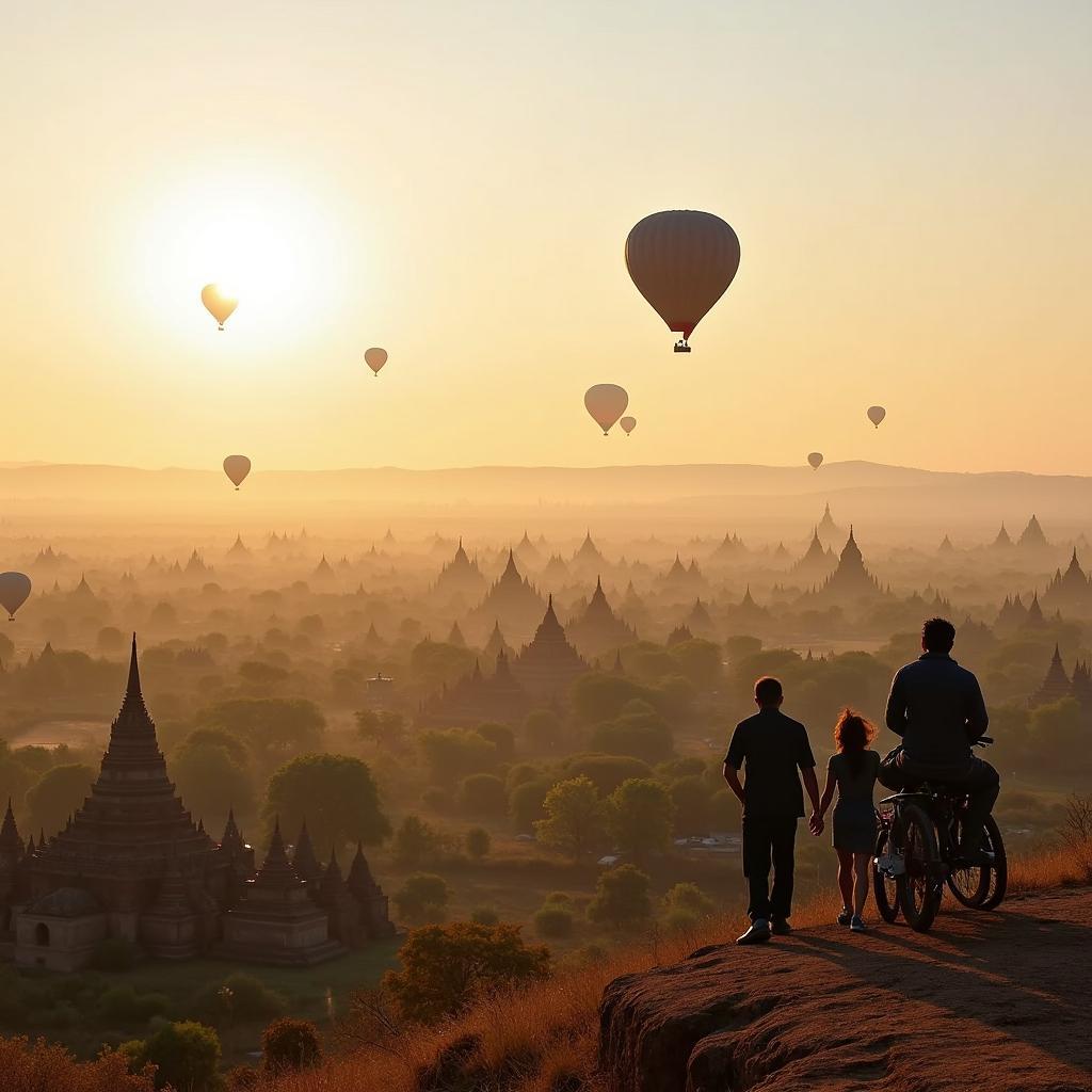 Exploring the ancient temples of Bagan on a Myanmar tour package