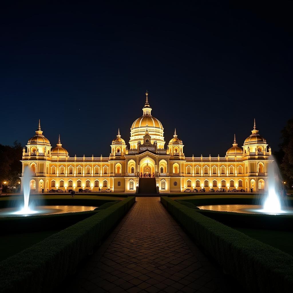 Mysore Palace Illuminated at Night