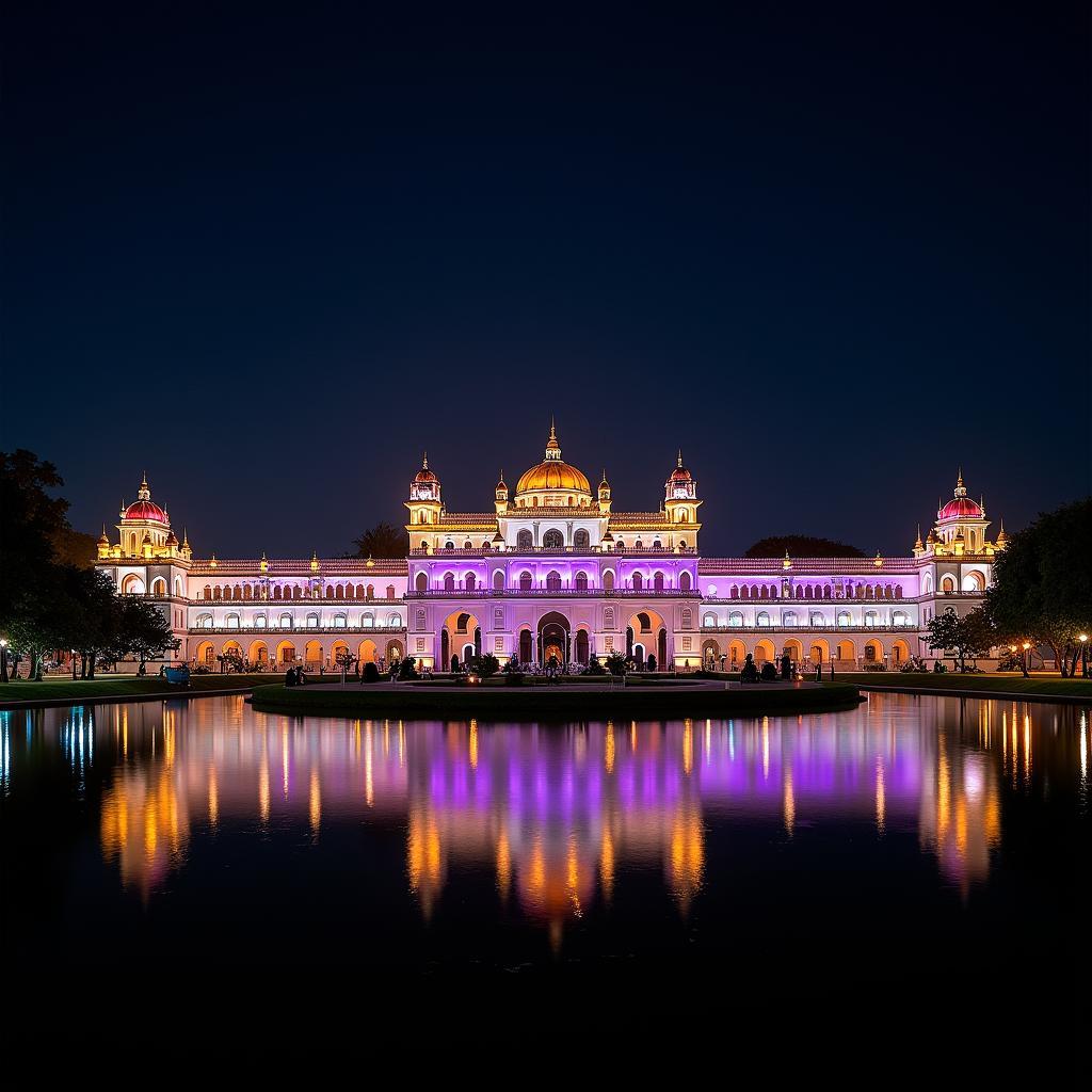 Mysore Palace Illumination at Night