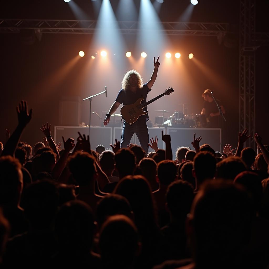 Neil Zaza performing live in a concert hall in Japan