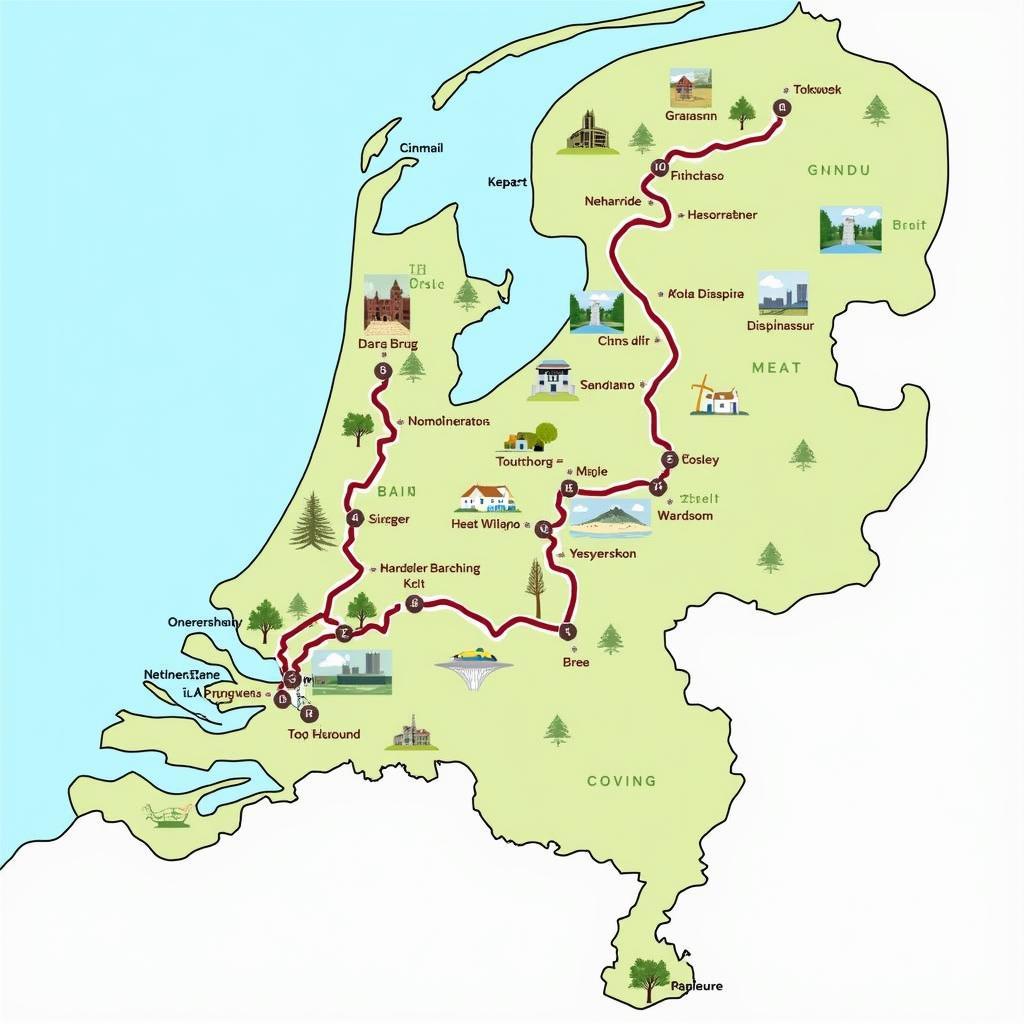 Netherlands Cycling Tour Routes