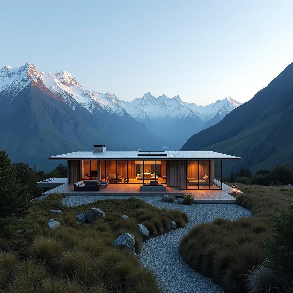 New Zealand Luxury Lodge Mountain View