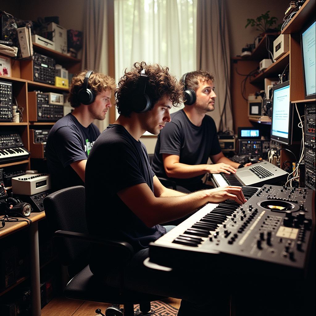 Noisia in their early studio days