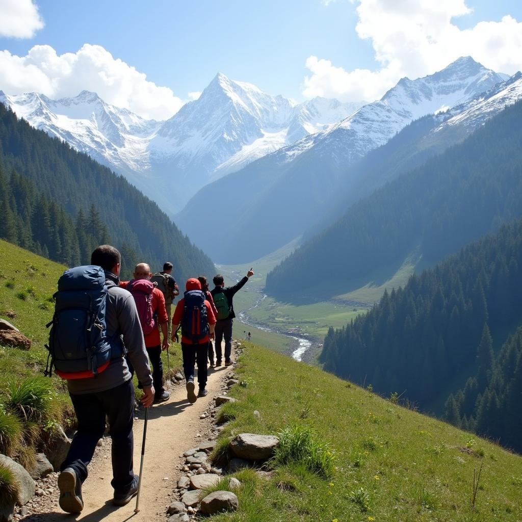 Group Hiking in North Sikkim with a Tour Agency