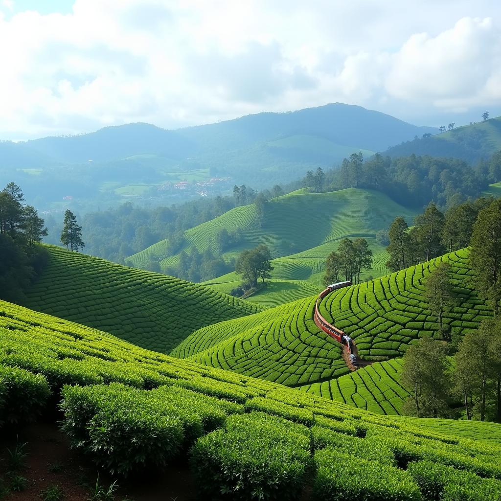 Discover the lush tea plantations and breathtaking views of the Nilgiri Mountains in Ooty.