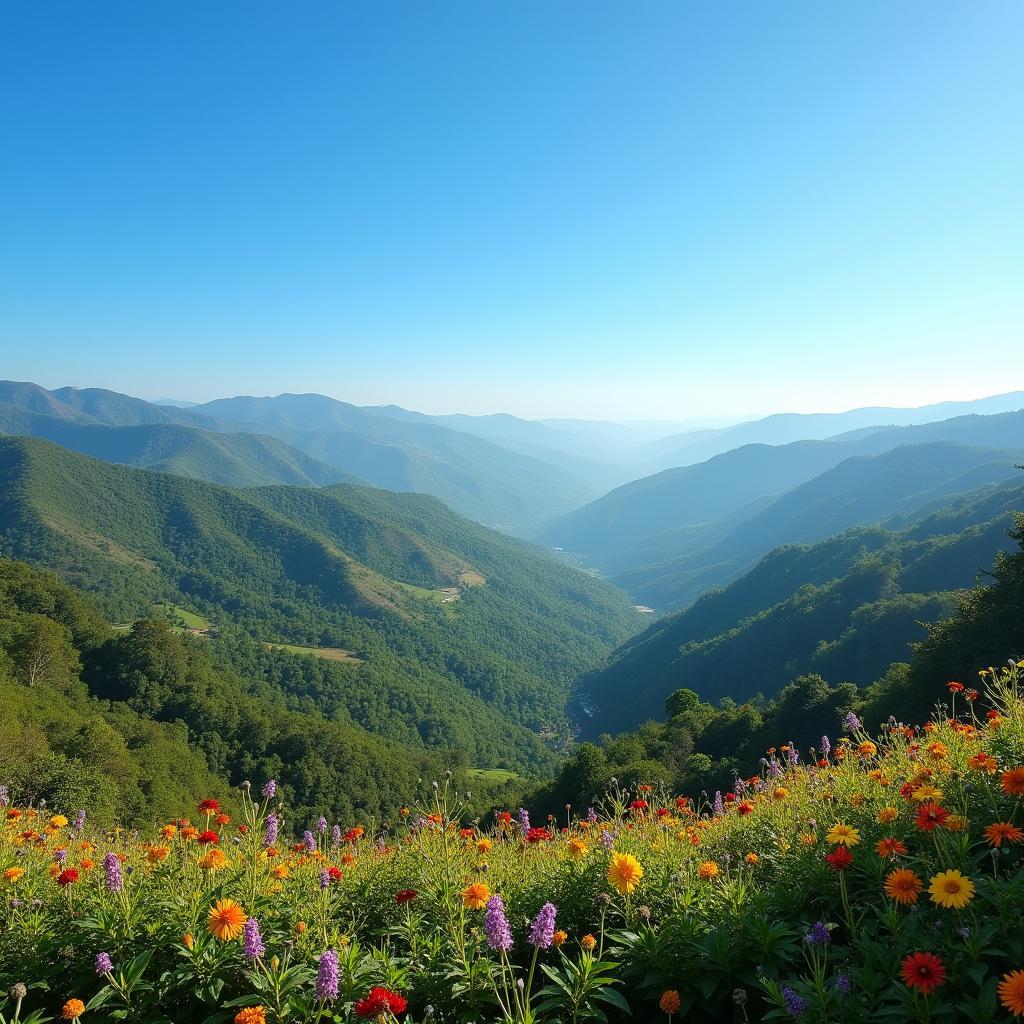 Scenic view of Ooty hill station