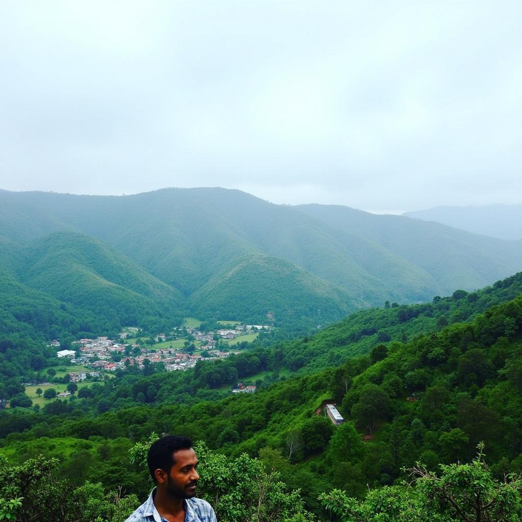 Scenic view of Ooty hill station in Tamil Nadu, India