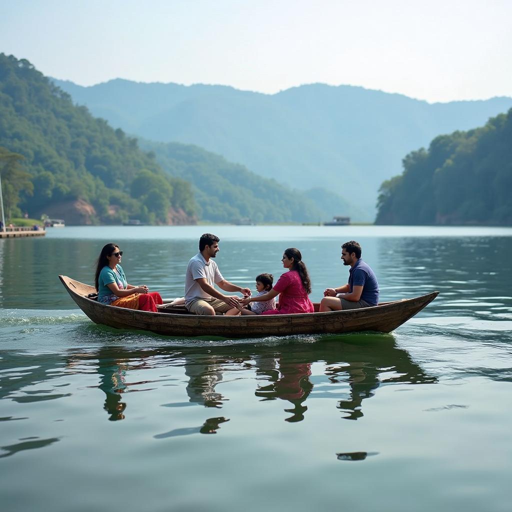 Boating on Ooty Lake in Tamil Nadu, India