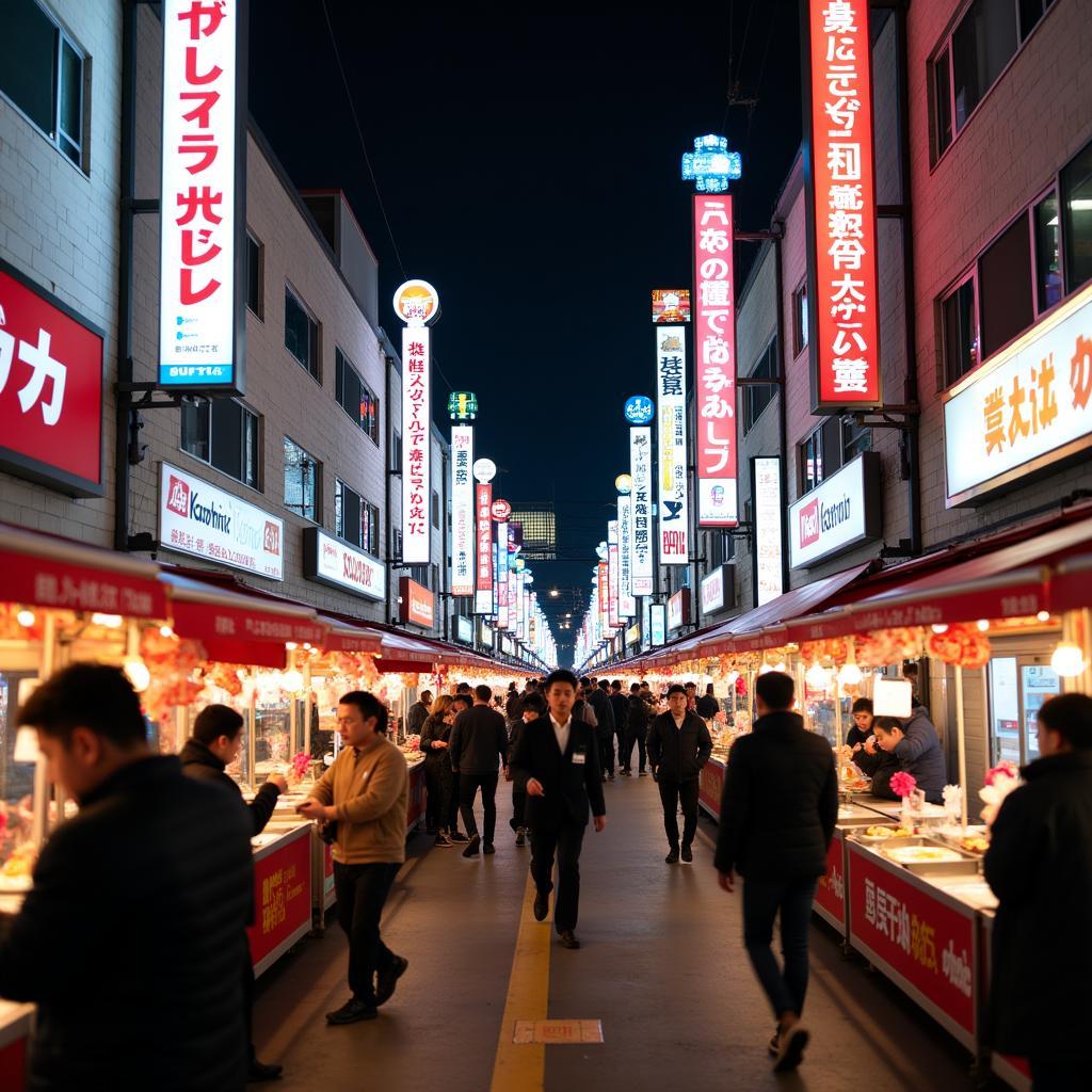 Osaka Dotonbori Street Food at Night with Kaushik Tour