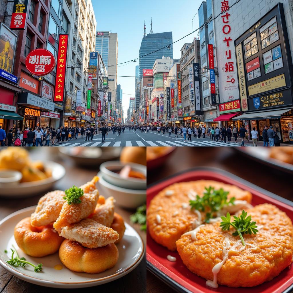 Osaka and Tokyo Cityscapes and Street Food