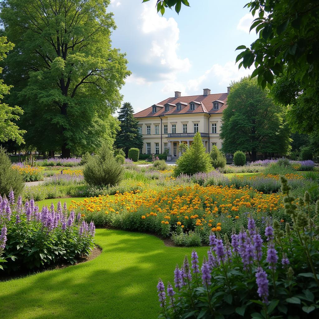 Oslo Palace Gardens in Summer