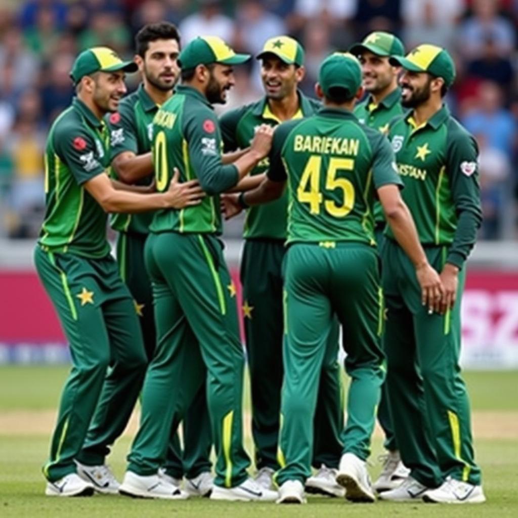 Pakistan Celebrating T20 Win