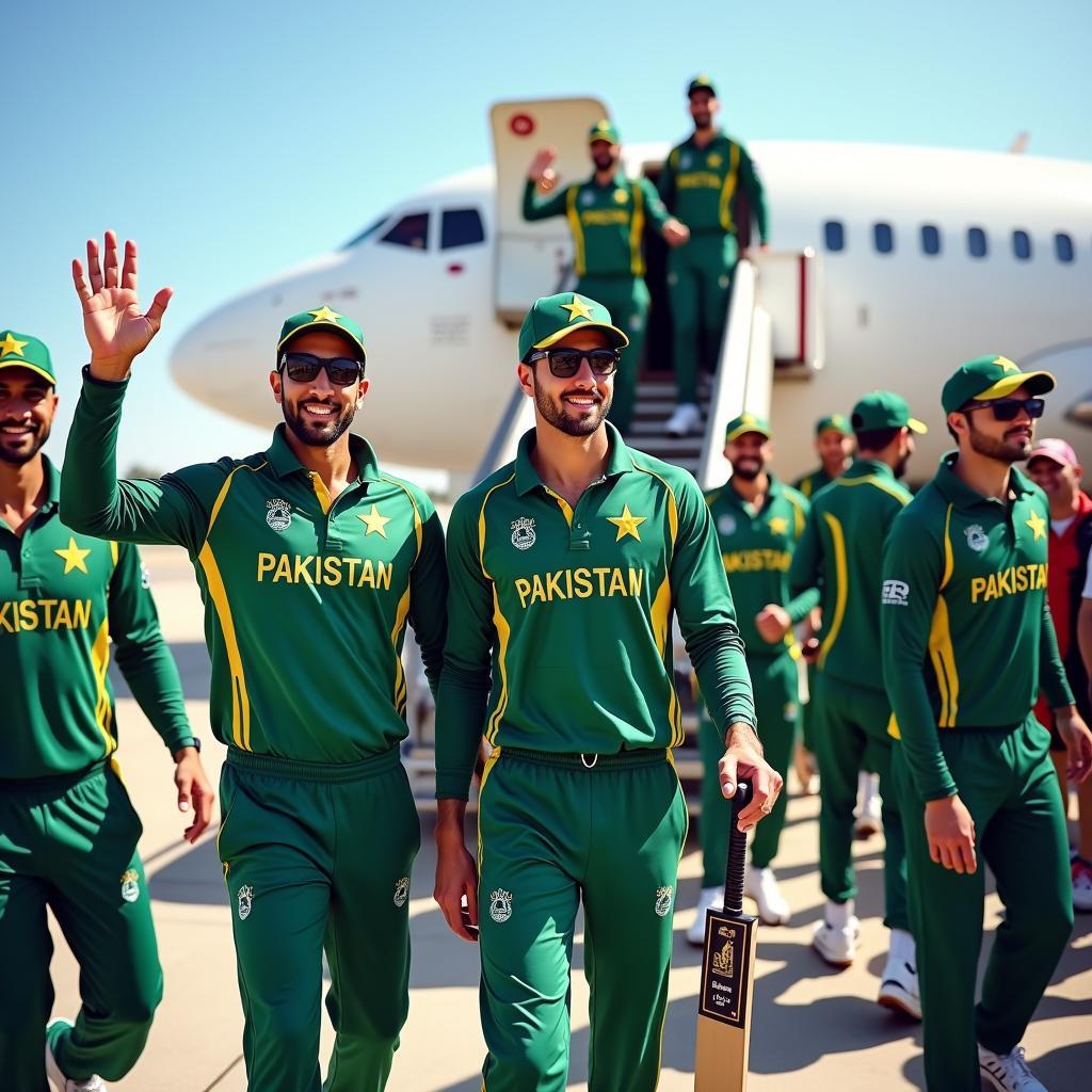 Pakistani Cricket Team Arriving in Australia for the 2019 Tour