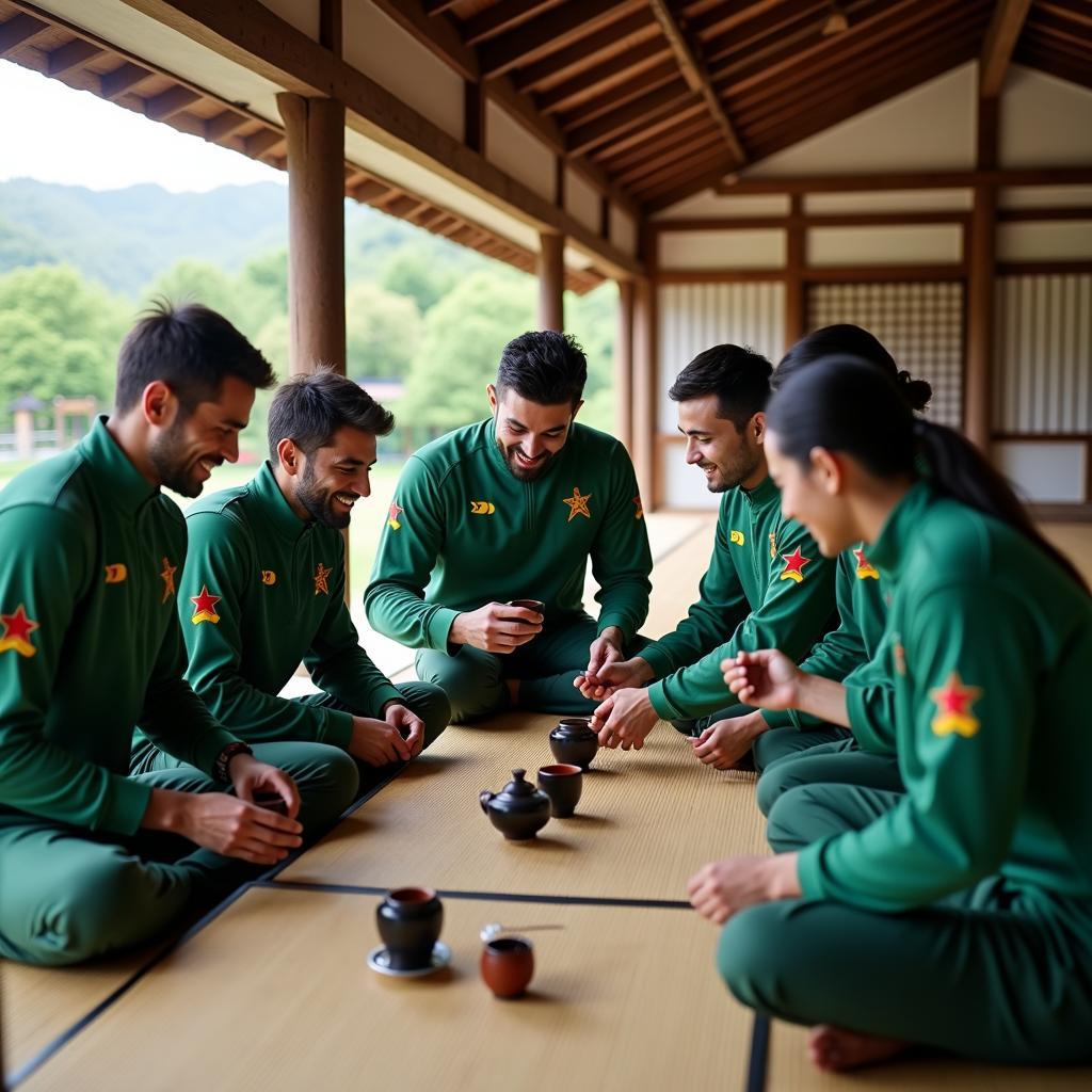 Pakistan Cricket Team Exploring Japan