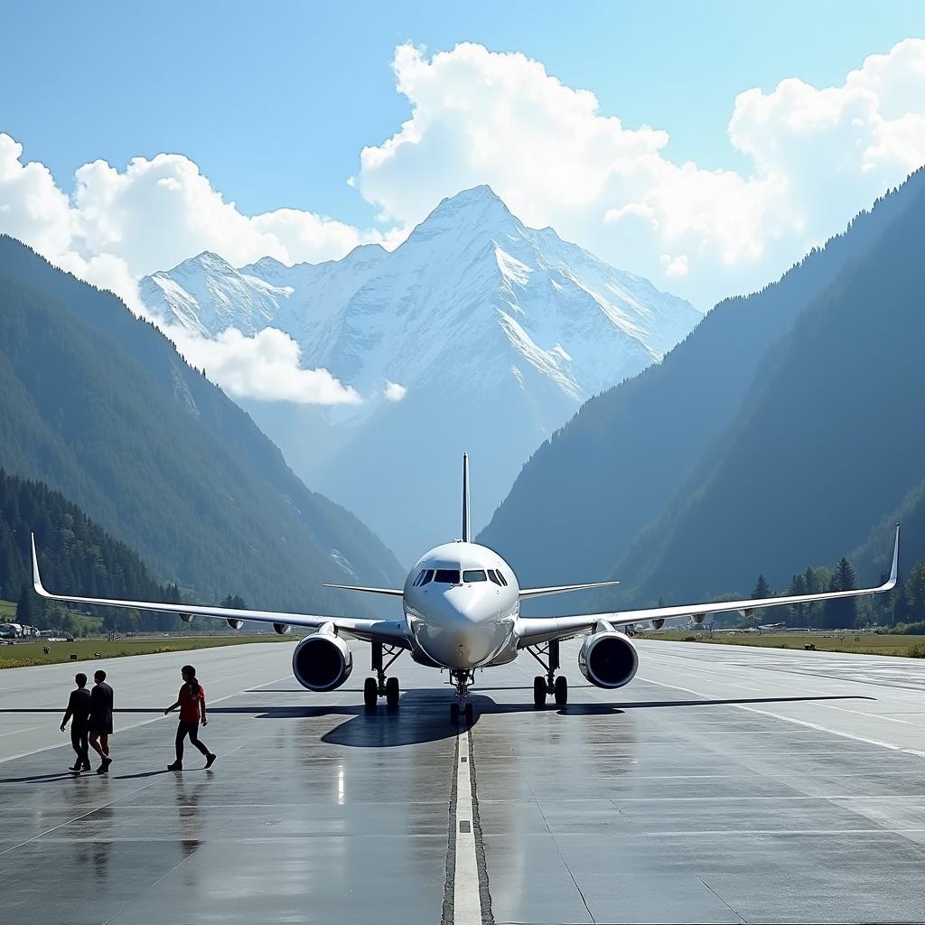 Arrival at Paro International Airport