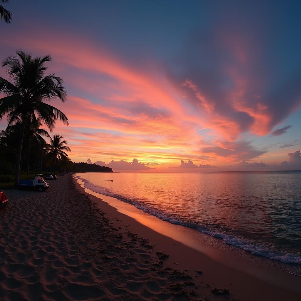 Pattaya Beach Sunset View