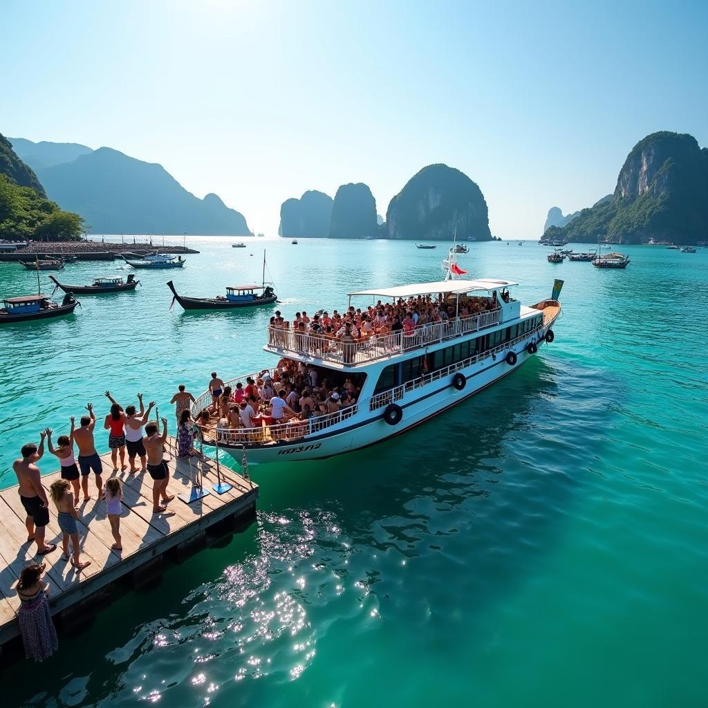 Phi Phi Island Tour by Big Boat Departure