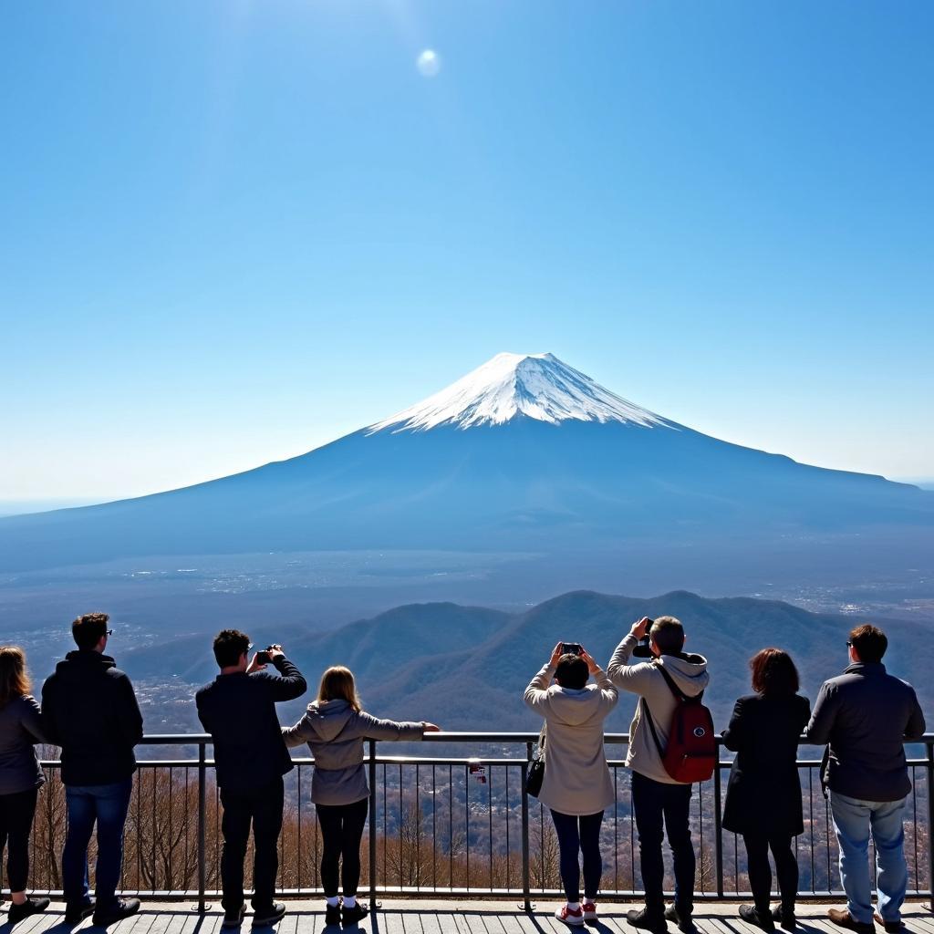 Witnessing the majestic Mount Fuji with Raja Rani Tours