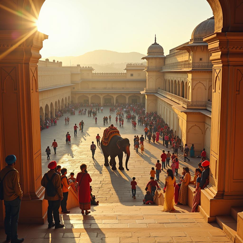 Rajasthan tour operators in Jaipur often include a visit to the magnificent Amer Fort, a UNESCO World Heritage Site.